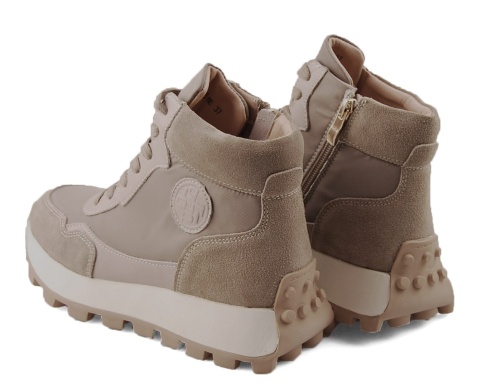 Filippo DBT7158 beżowe skórzane botki