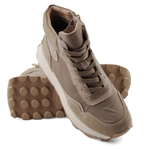 Filippo DBT7158 beżowe skórzane botki