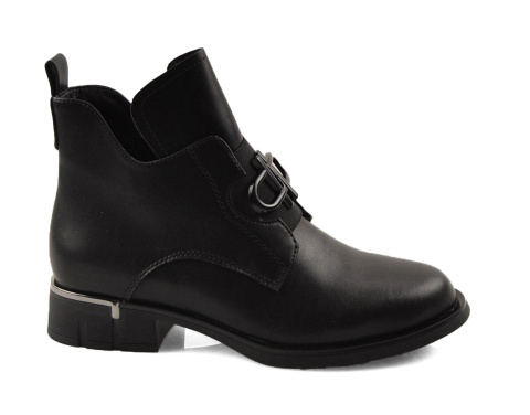 Filippo DBT7191 czarne skórzane botki