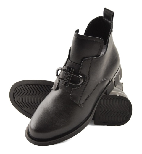 Filippo DBT7191 czarne skórzane botki