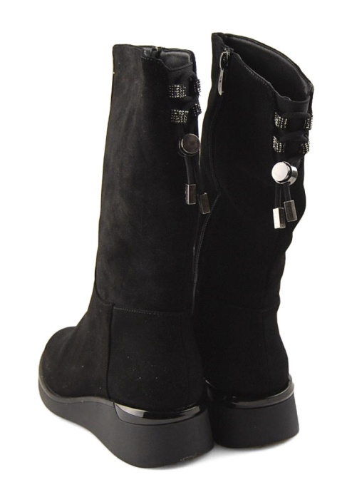 Filippo DBT7210 czarne skórzane kozaki