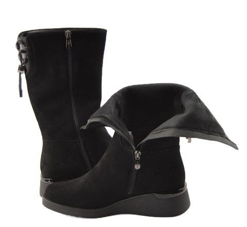 Filippo DBT7210 czarne skórzane kozaki