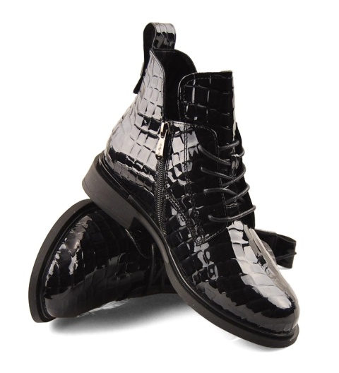 Filippo DBT7239 czarne skórzane botki