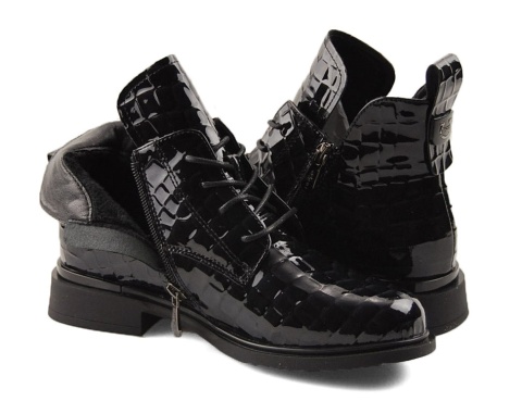 Filippo DBT7239 czarne skórzane botki