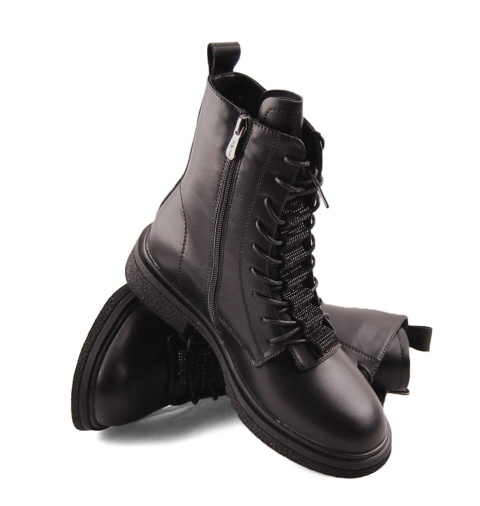 Filippo DBT7250 czarne skórzane trzewiki