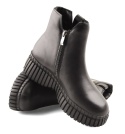 Filippo DBT7274 czarne skórzane botki