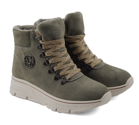 Filippo DBT7290 szare skórzane botki