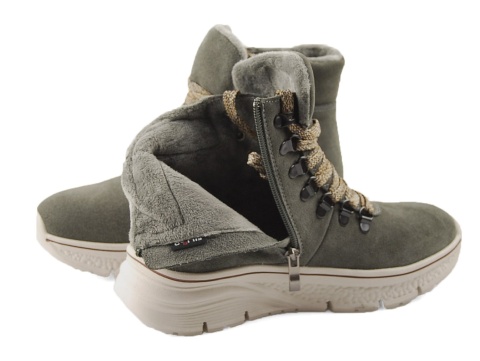 Filippo DBT7290 szare skórzane botki