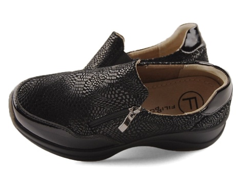 Filippo DP6473 czarne skórzane półbuty