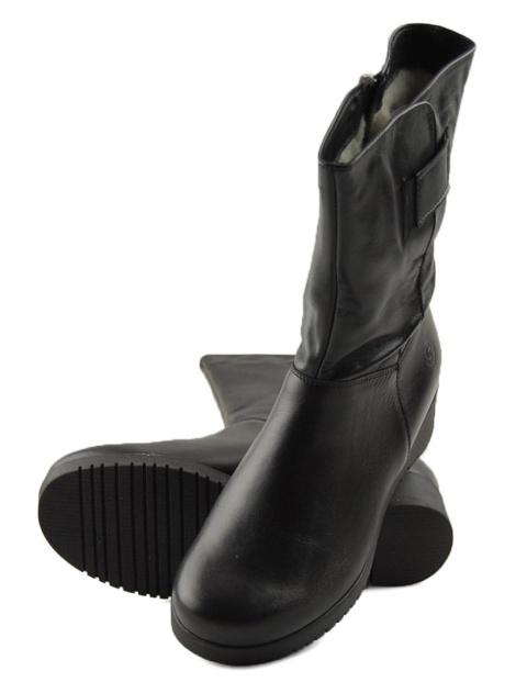 Galant 710 czarne skórzane botki