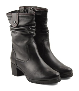 Galant 725 czarne skórzane botki