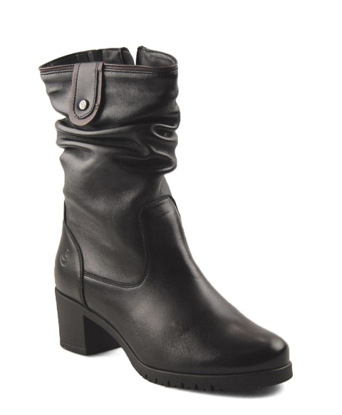 Galant 725 czarne skórzane botki