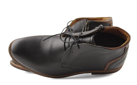 Iguana 097-784 czarne skórzane trzewiki