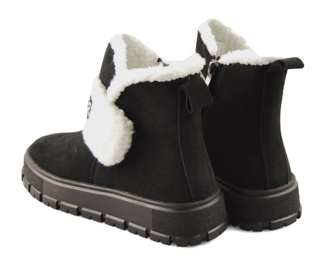 Lee Cooper LCJ-25-01-3740L czarne skórzane śniegowce Lee Cooper LCJ-25-01-3740L czarne skórzane śniegowce