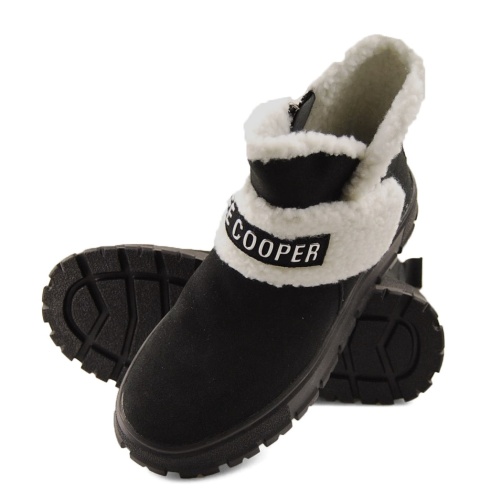 Lee Cooper LCJ-25-01-3740L czarne skórzane śniegowce Lee Cooper LCJ-25-01-3740L czarne skórzane śniegowce