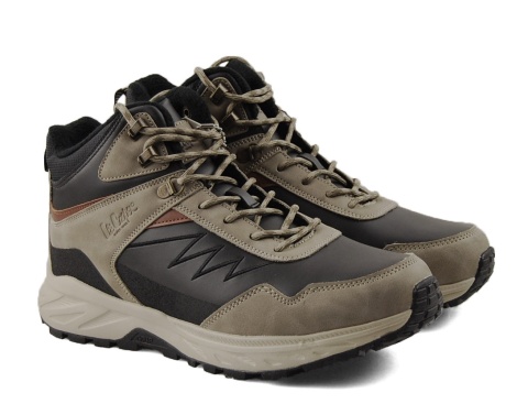 Lee Cooper LCJ-25-01-3727M beżowe półbuty trekkingowe