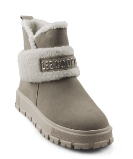 Lee Cooper LCJ-25-01-3739L szare skórzane śniegowce