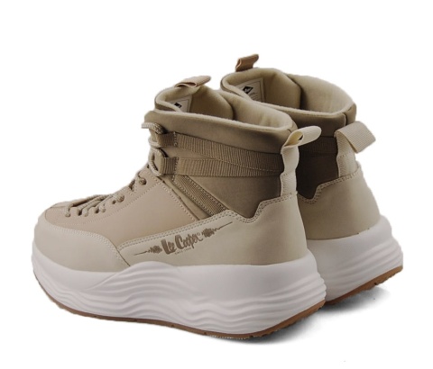Lee Cooper LCJ-25-47-3990L beżowe botki na platformie Lee Cooper LCJ-25-47-3990L beżowe botki na platformie