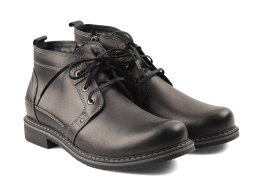 Lemi 175 W czarne skórzane botki