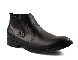 Lemi 191 F czarne skórzane botki