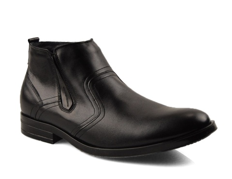 Lemi 191 F czarne skórzane botki