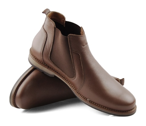 Lemi 200 F brązowe skórzane sztyblety