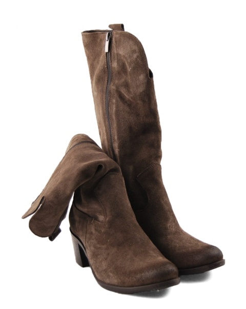 Olivetti KO-05 brązowe skórzane kowbojki