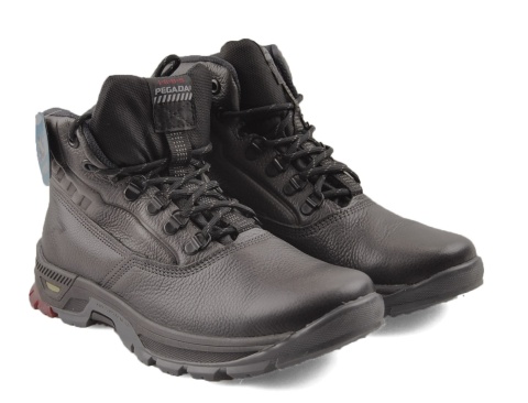 Pegada 150504-04 czarne skórzane trapery