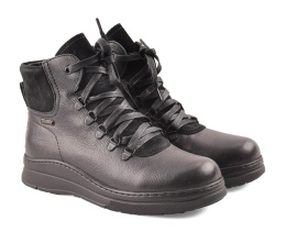 Pollonus 5-1459-003 czarne skórzane botki