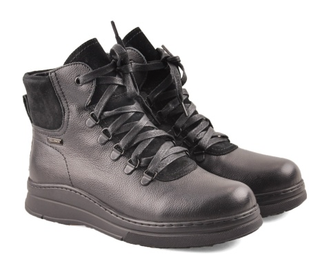 Pollonus 5-1459-003 czarne skórzane botki