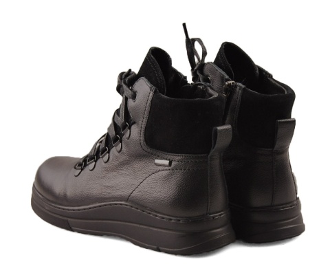 Pollonus 5-1459-003 czarne skórzane botki