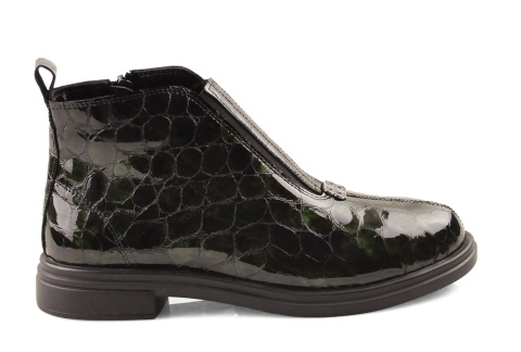 Ravini 458.116 zielone skórzane botki