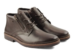 Rieker 15324-25 brązowe skórzane botki