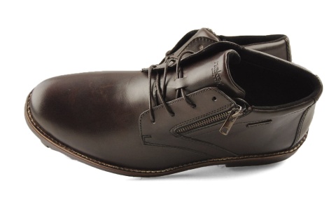 Rieker 15324-25 brązowe skórzane botki