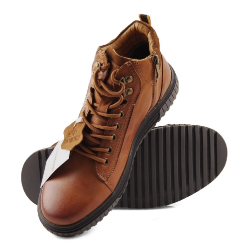 T.Sokolski Z25-106 brązowe skórzane botki